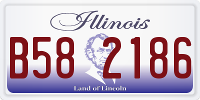 IL license plate B582186