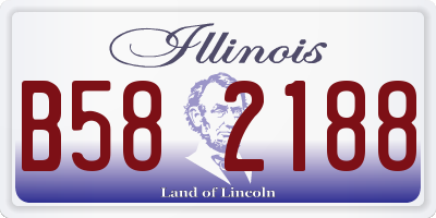 IL license plate B582188