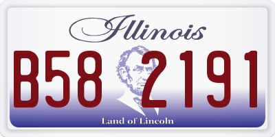 IL license plate B582191