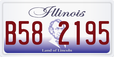 IL license plate B582195