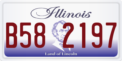 IL license plate B582197