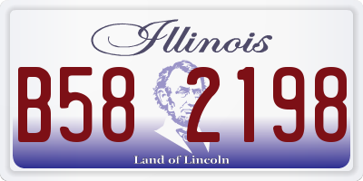 IL license plate B582198