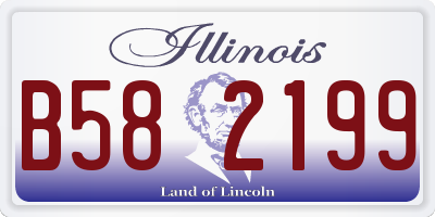 IL license plate B582199