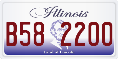 IL license plate B582200
