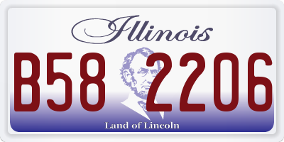 IL license plate B582206