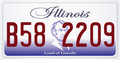 IL license plate B582209