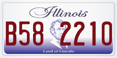 IL license plate B582210