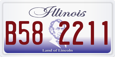 IL license plate B582211