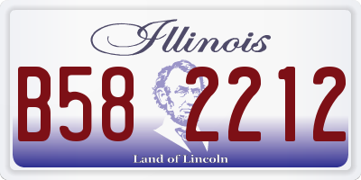 IL license plate B582212