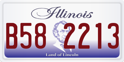 IL license plate B582213