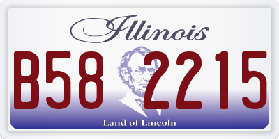 IL license plate B582215