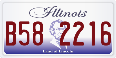 IL license plate B582216