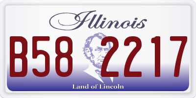 IL license plate B582217