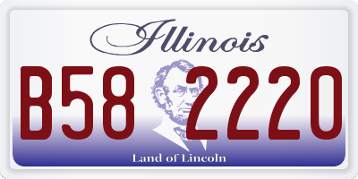 IL license plate B582220