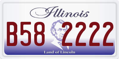 IL license plate B582222