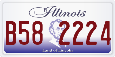 IL license plate B582224