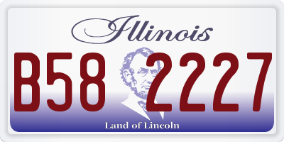 IL license plate B582227