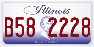IL license plate B582228