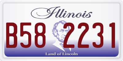 IL license plate B582231