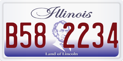IL license plate B582234