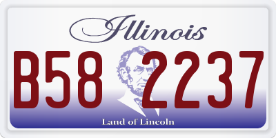 IL license plate B582237