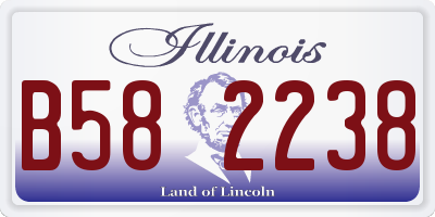 IL license plate B582238