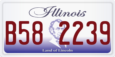 IL license plate B582239
