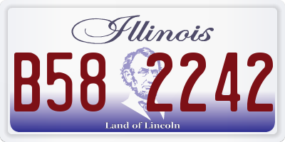 IL license plate B582242