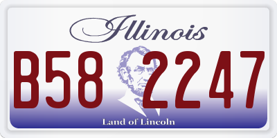 IL license plate B582247