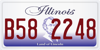 IL license plate B582248