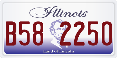 IL license plate B582250