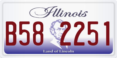 IL license plate B582251