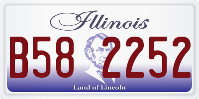 IL license plate B582252