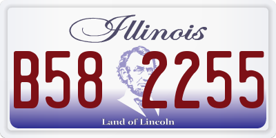 IL license plate B582255