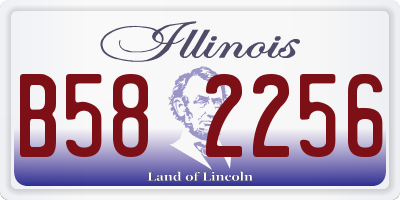 IL license plate B582256