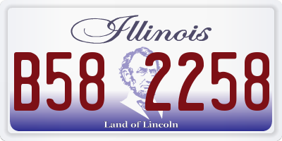 IL license plate B582258