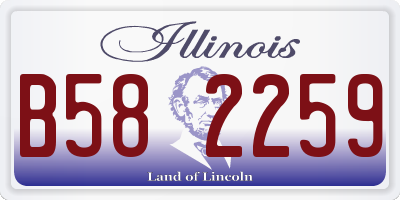 IL license plate B582259