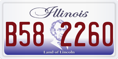 IL license plate B582260