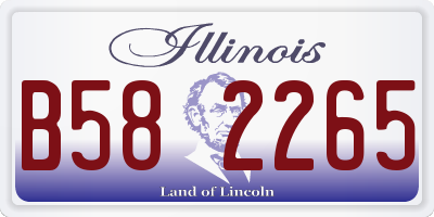 IL license plate B582265