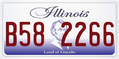 IL license plate B582266