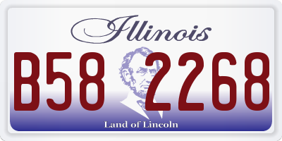 IL license plate B582268