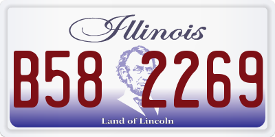 IL license plate B582269