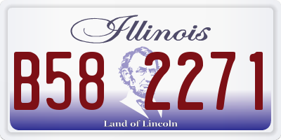 IL license plate B582271