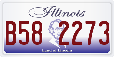 IL license plate B582273