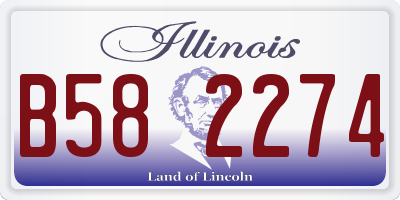 IL license plate B582274