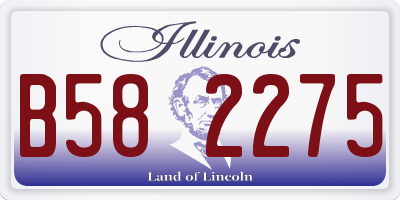 IL license plate B582275