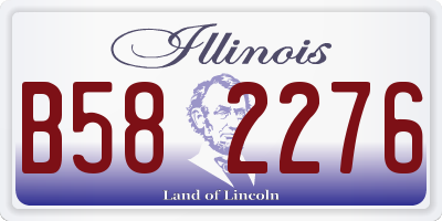 IL license plate B582276