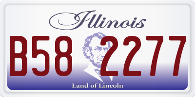 IL license plate B582277