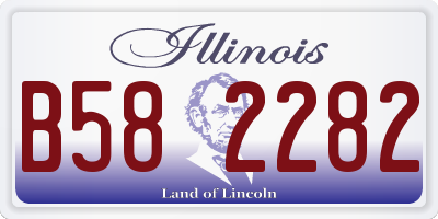 IL license plate B582282