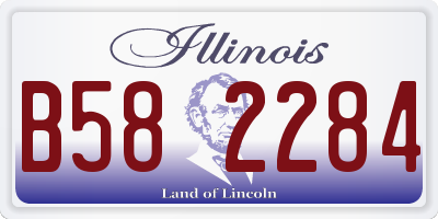 IL license plate B582284